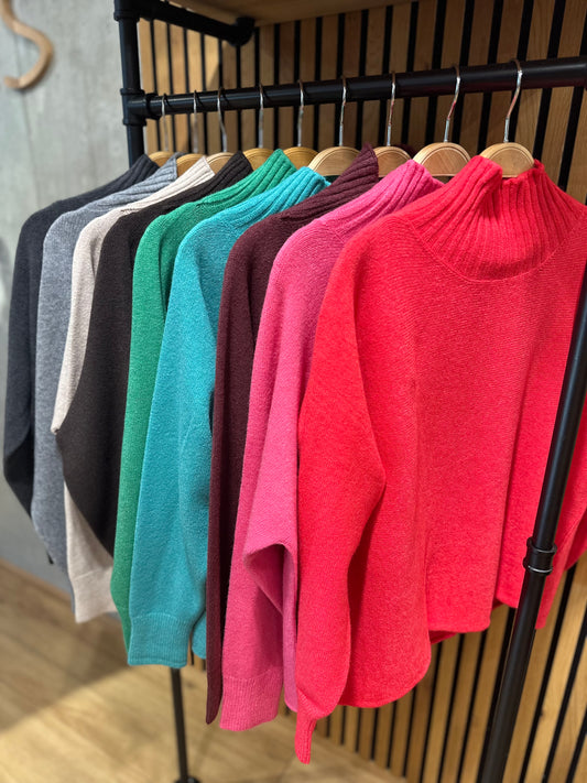 MG Pulli "Mabel Stehkragen" versch. Farben