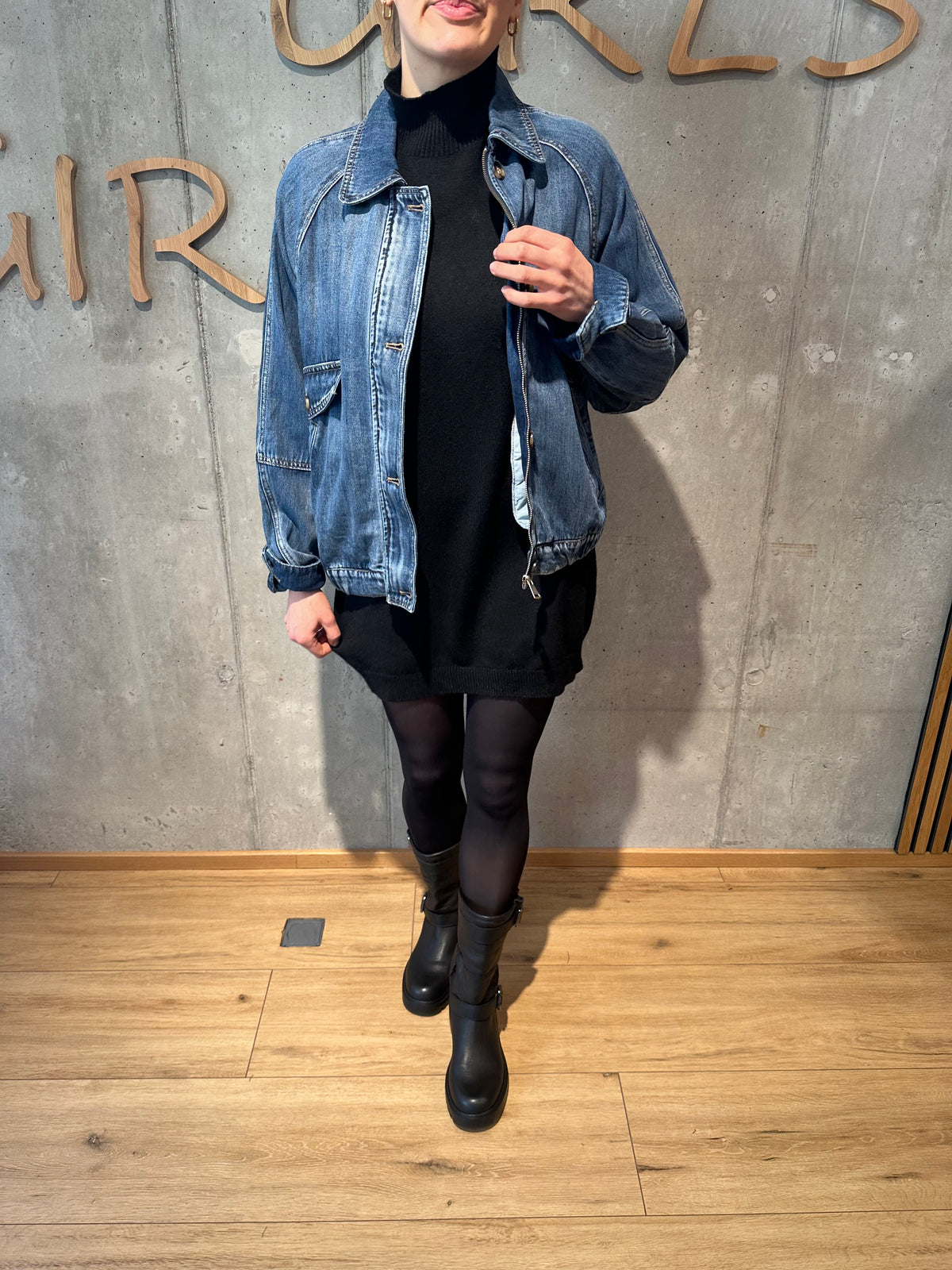 Jeans-Jacke "Jula" Dunkelblau