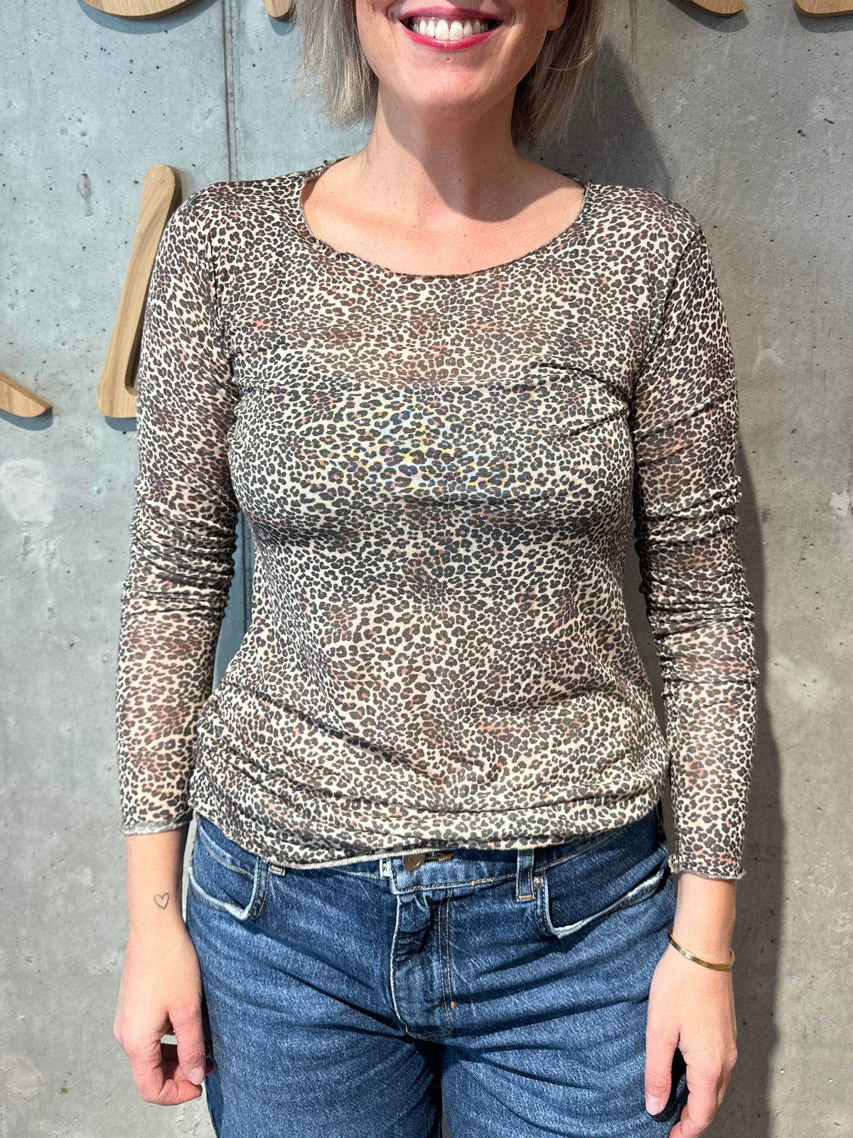 Shirt "Selma Leo Mini" BeigeBraun