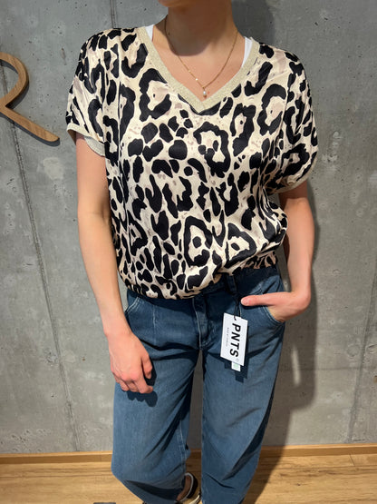 Leo-Shirt "Larissa V-Neck" Satin