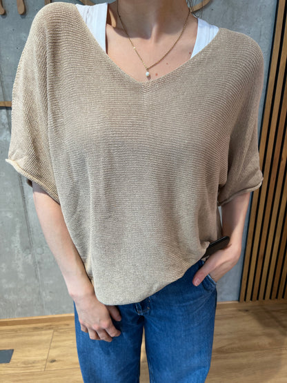Pulli "Philine V-Neck 1/2arm" - Versch. Farben