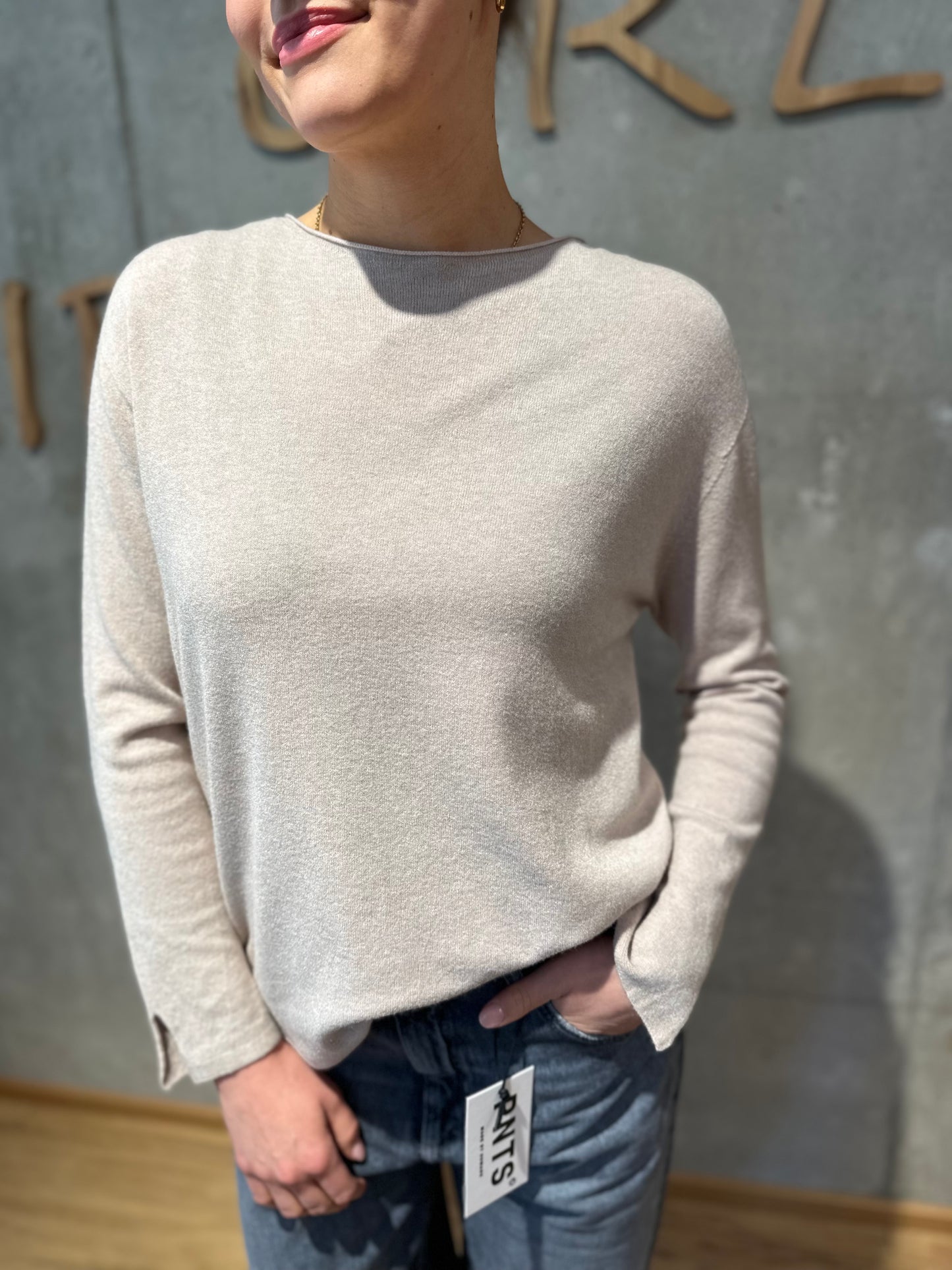 MG-Pulli "Mia Rundhals mit Ärmelschlitz" - Versch. Farben