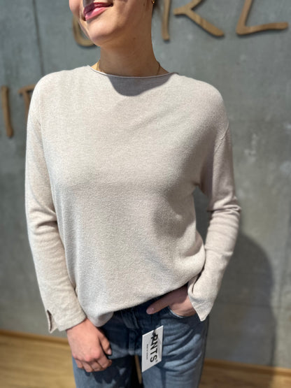 MG-Pulli "Mia Rundhals mit Ärmelschlitz" - Versch. Farben