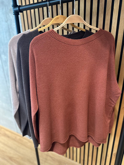 MG-Pulli "Miri rundhals weit" - Versch. Farben