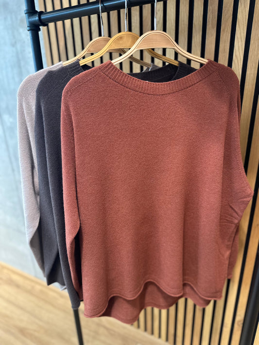 MG-Pulli "Miri rundhals weit" - Versch. Farben