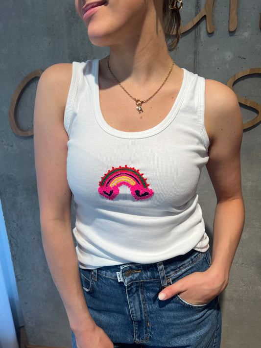 Top "Trudy mit Motiv" - Versch. Stickereien