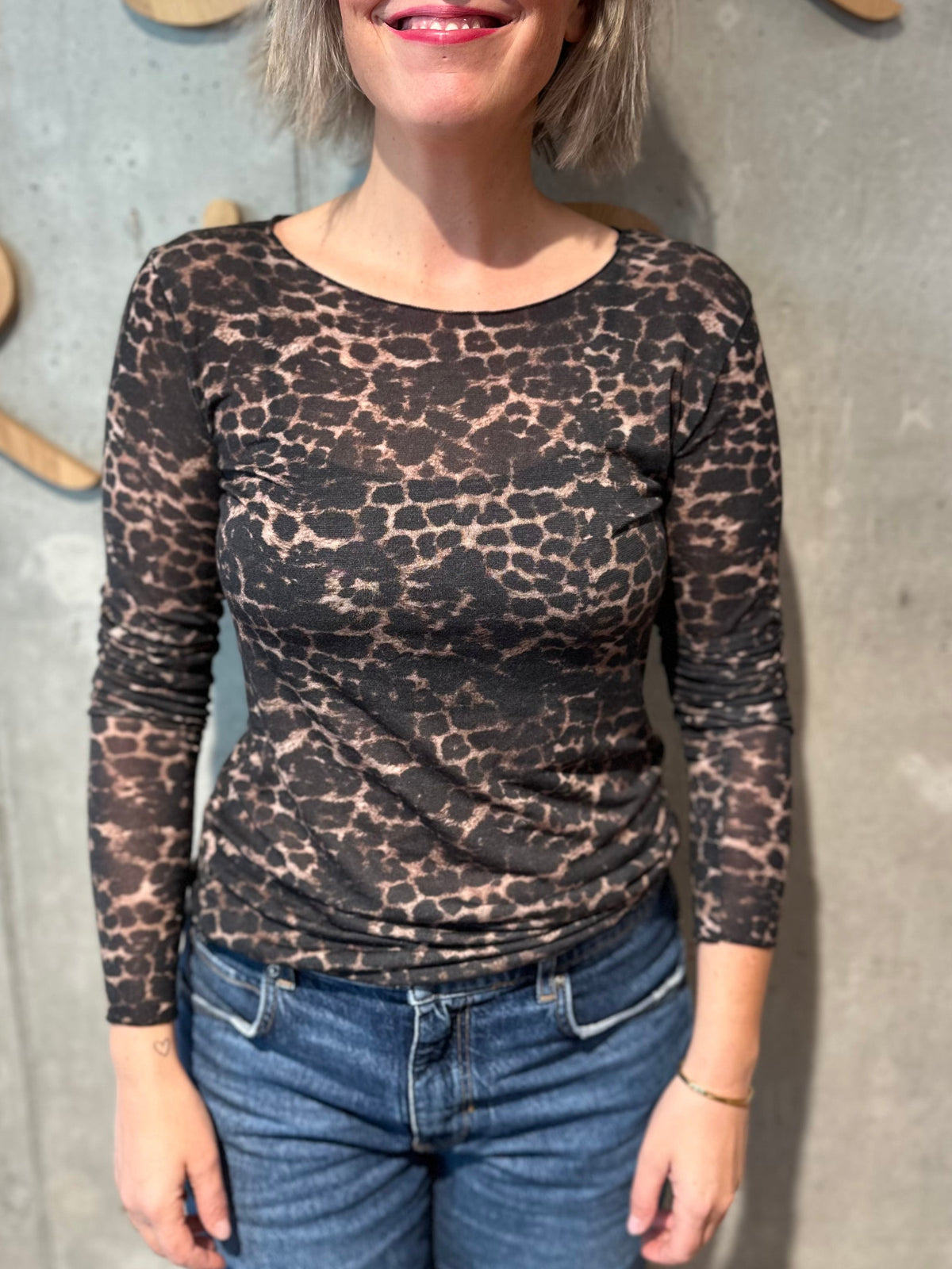 Shirt "Selma Leo" BraunSchwarz
