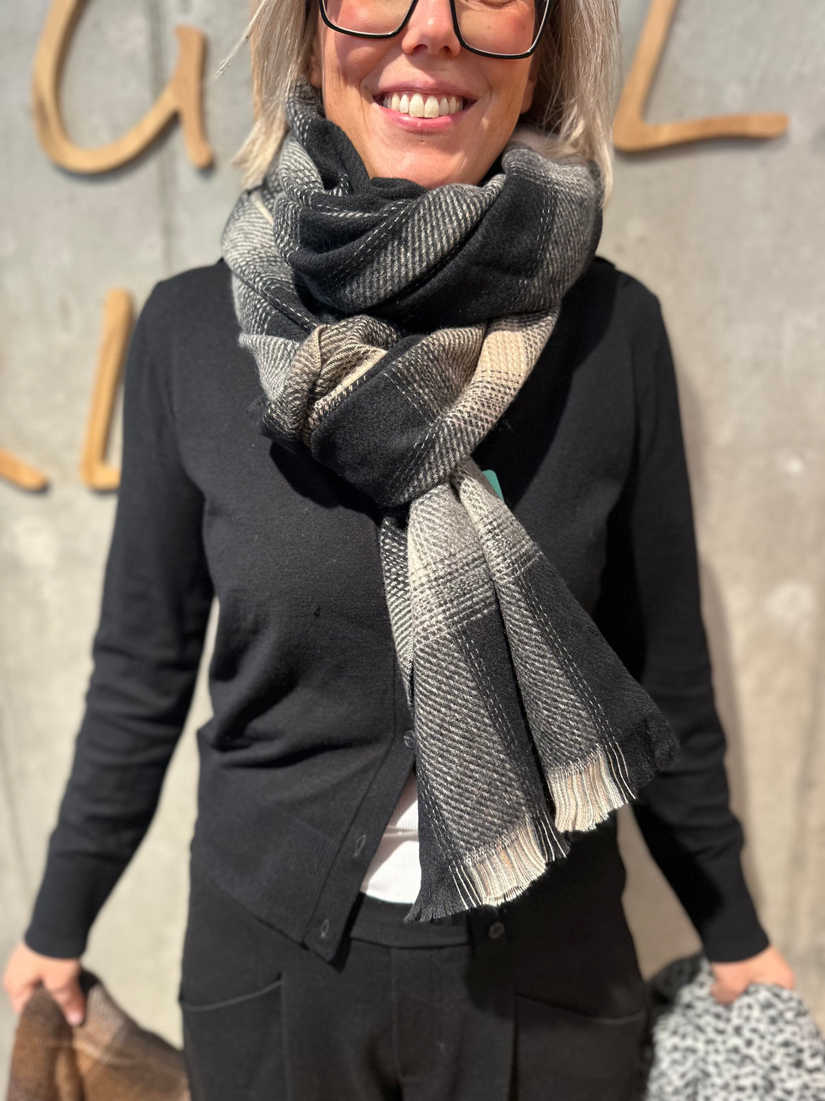 Schal "Anka kariert" - Versch. Farben