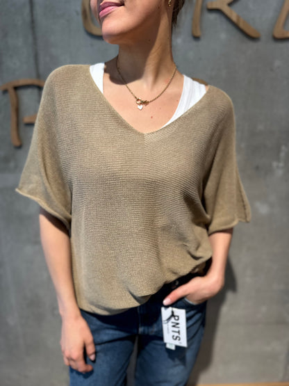 Pulli "Philine V-Neck 1/2arm" - Versch. Farben