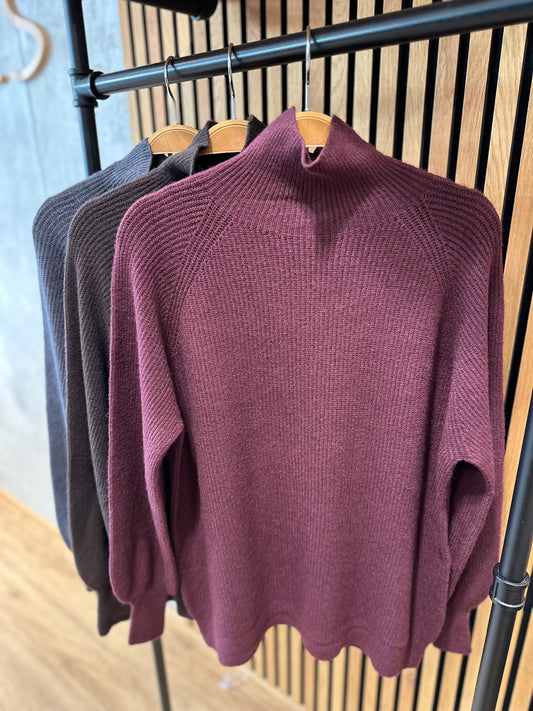 MG-Pulli "Miri Ripp-Stehkragen" versch. Farben