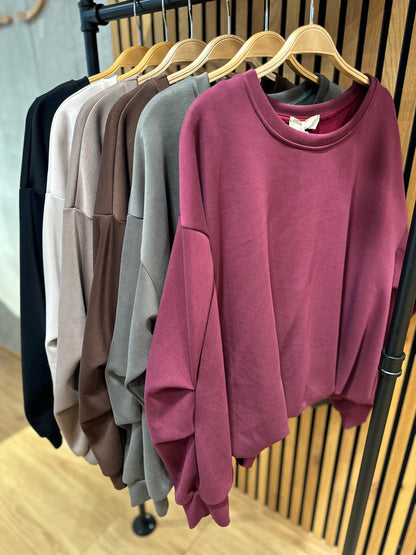 Sweater "Susi mit Armraffung" - Versch. Farben
