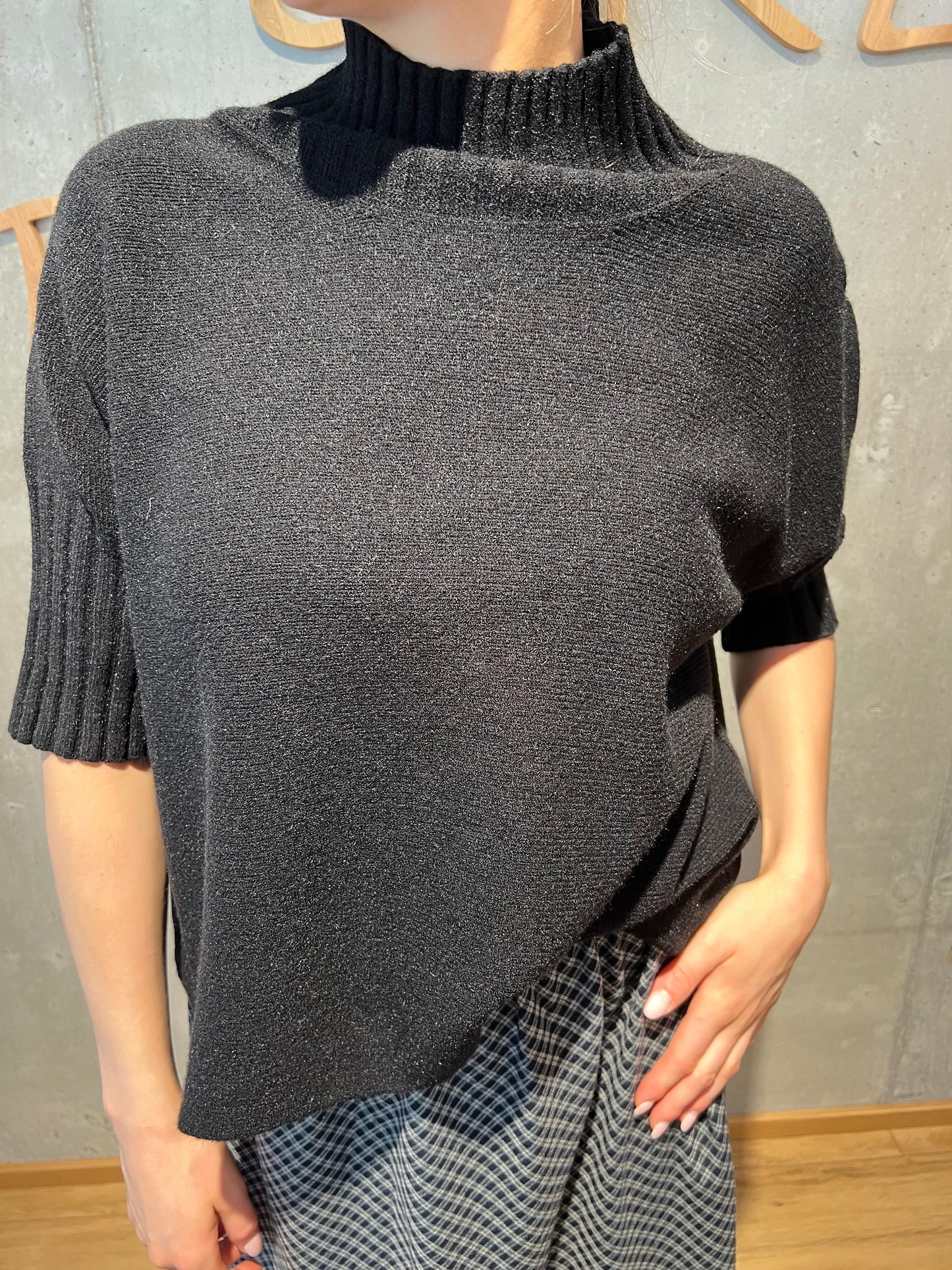 Pulli "Paula Stehkragen 1/2arm" - Versch. Farben