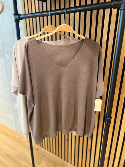 Shirt "Solveig V-Neck" - Versch. Farben