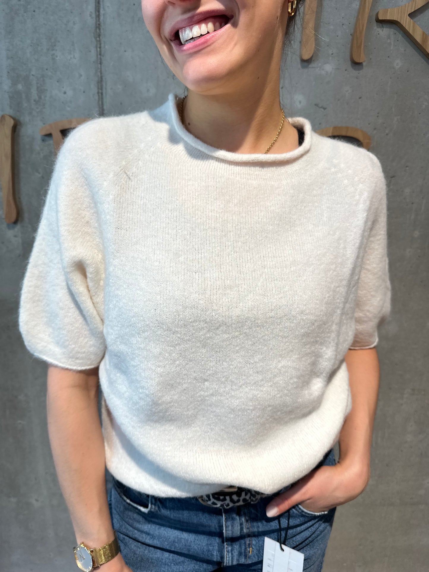 Pulli "Priscilla halbarm" - Versch. Farben