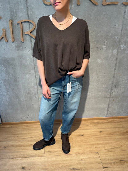 MG-Pulli "Mirabel V-Neck 1/2 arm" - Versch. Farben