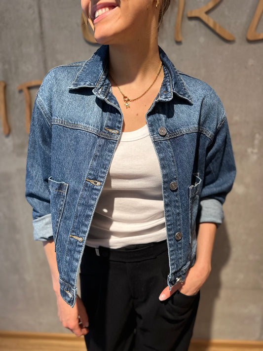 Jeanshemd "Jamie" Mittelblau