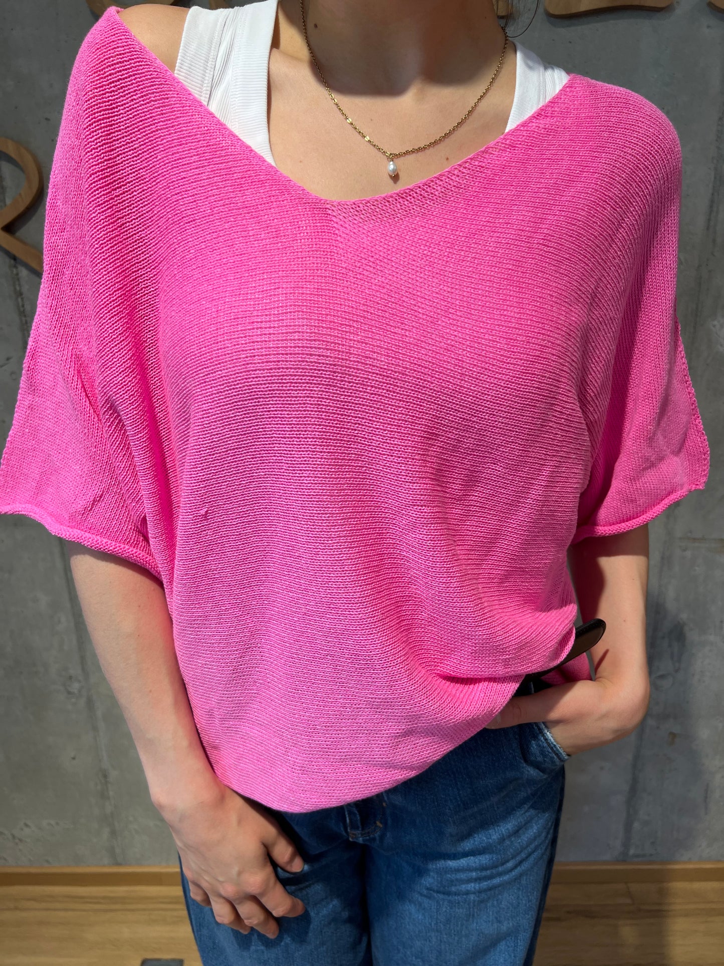 Pulli "Philine V-Neck 1/2arm" - Versch. Farben