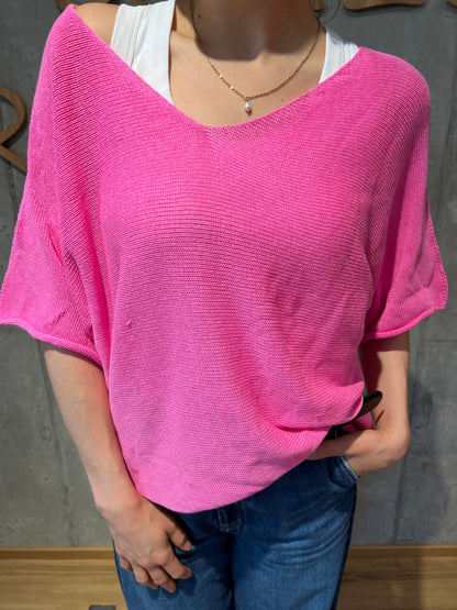 Pulli "Philine V-Neck 1/2arm" - Versch. Farben