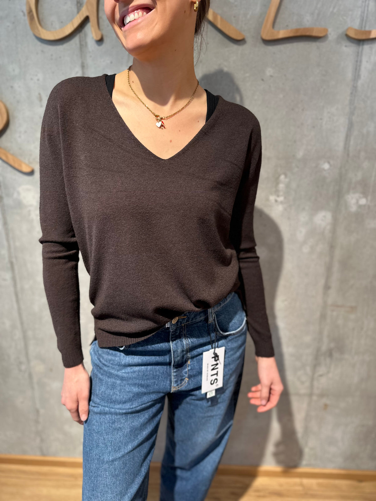 MG-Pulli "Marcella V-Neck" - Versch. Farben