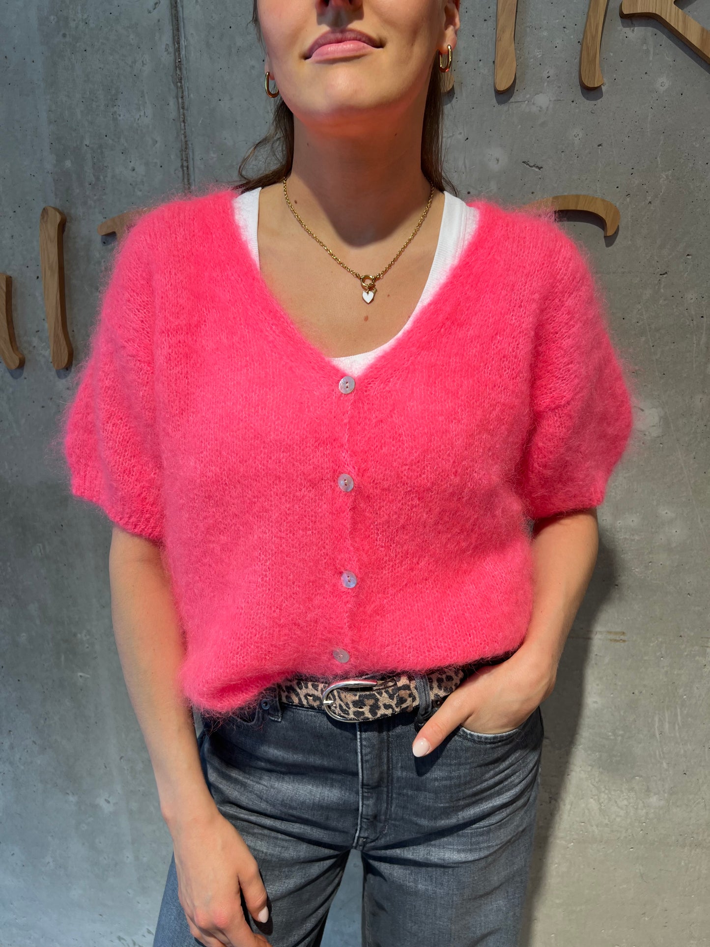 Strickjacke "Sophie halbarm" - Versch. Farben