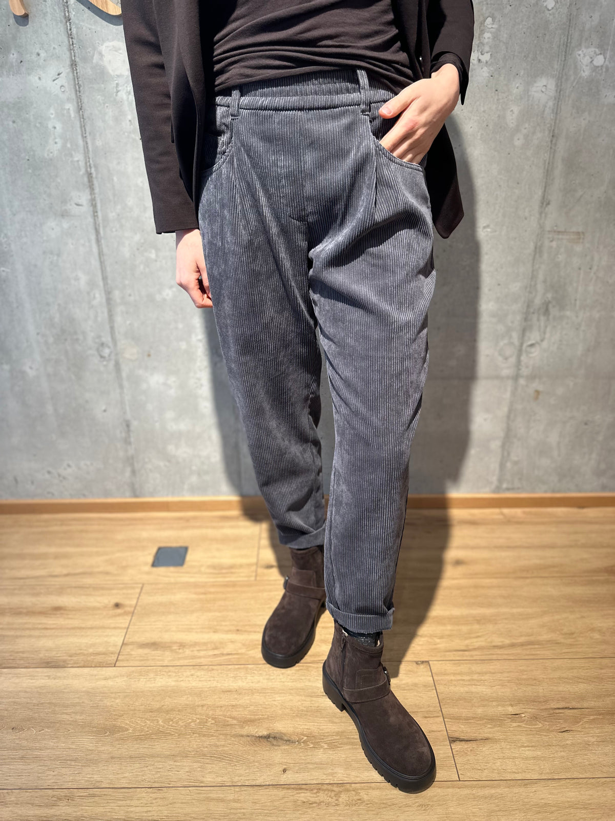 Cambio-Hose "Orchid Cord" Smoke