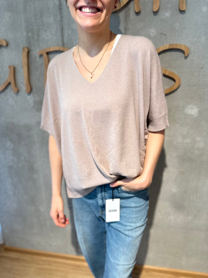 MG-Pulli "Mirabel V-Neck 1/2 arm" - Versch. Farben