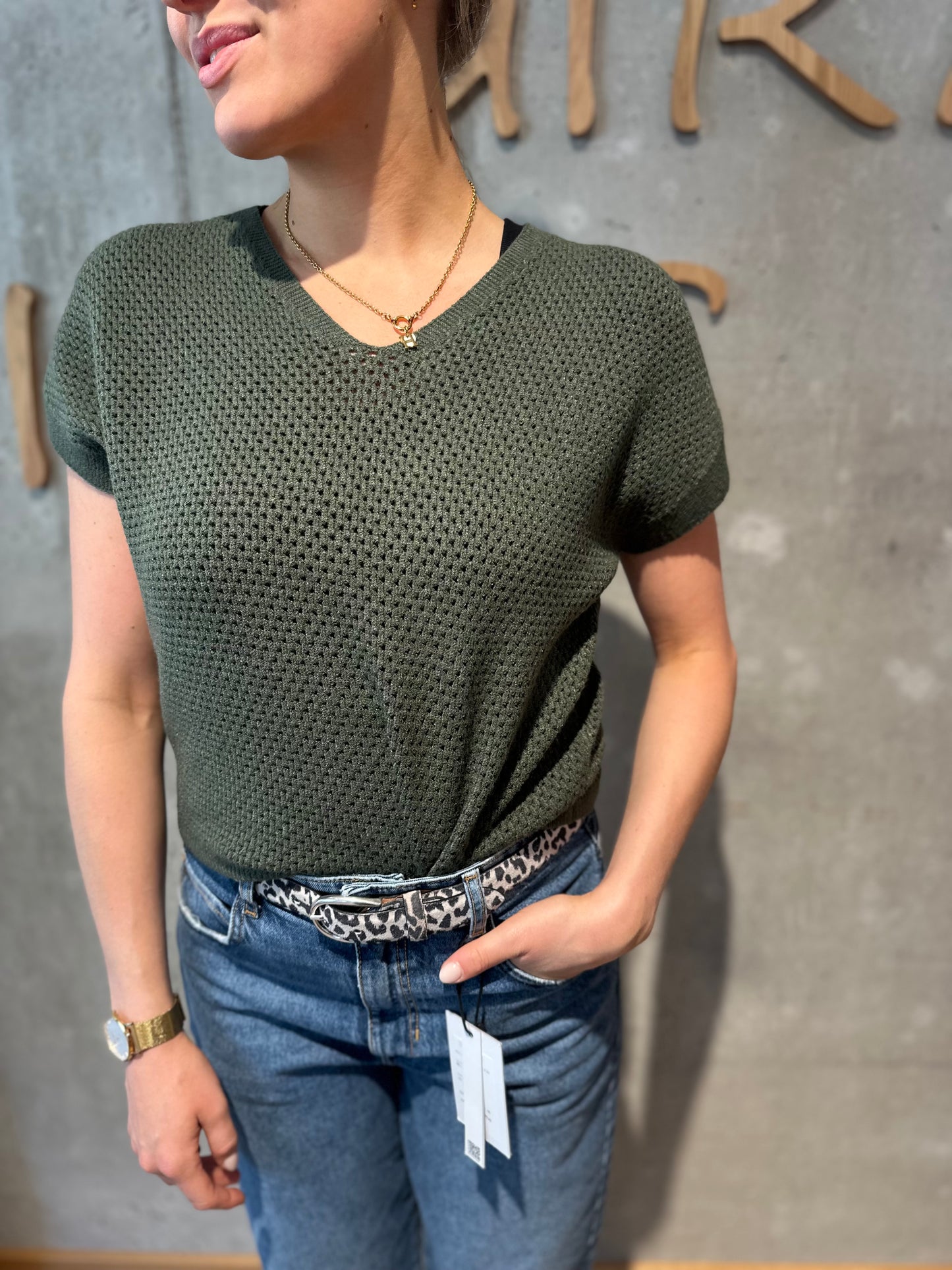 Pullunder "Pia Lochmuster V-Neck" - Versch. Farben