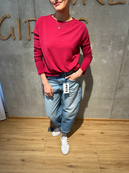 MG-Pulli "Mia Rundhals mit Ärmelschlitz" - Versch. Farben