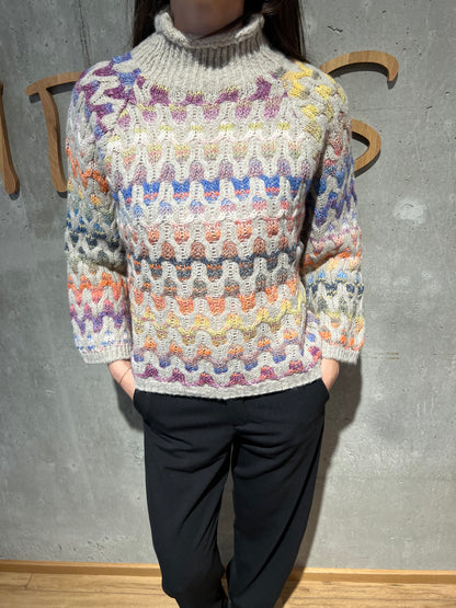 Pulli "Palma bunte Musterung" - Versch. Farben