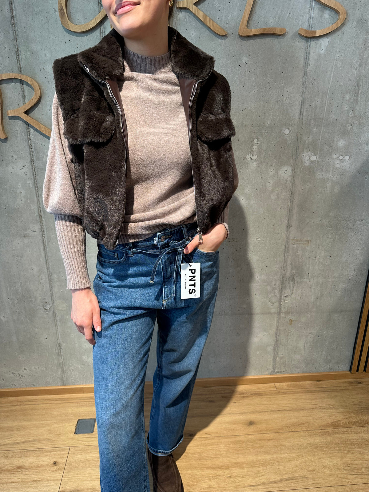 Fellweste "Wilma mit Taschen" - Versch. Farben
