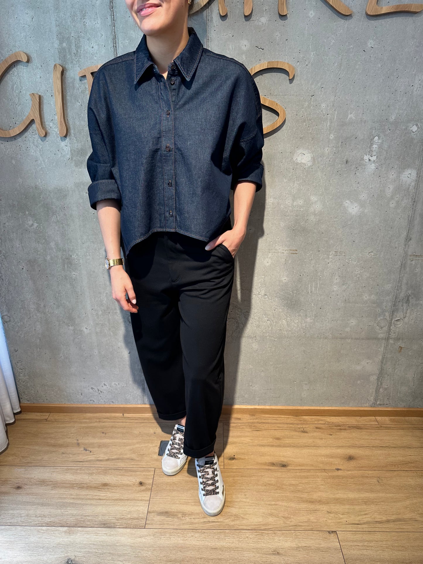 Bluse "Oshia" Denim