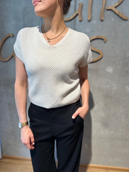 Pullunder "Pia Lochmuster V-Neck" - Versch. Farben