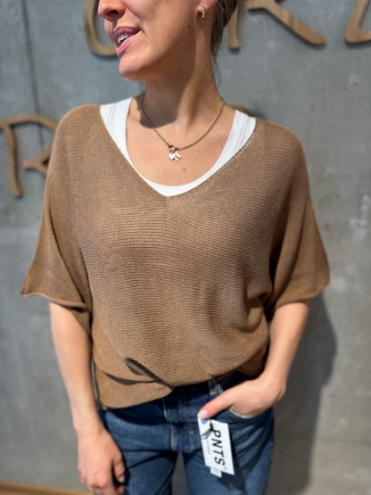 Pulli "Philine V-Neck 1/2arm" - Versch. Farben