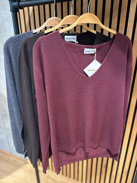 MG-Pulli "Marcella V-Neck" - Versch. Farben