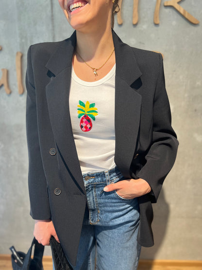 Top "Trudy mit Motiv" - Versch. Stickereien