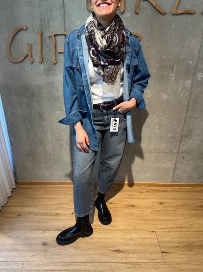 PNTS-Jeans "05_THE O SHAPE 06" Washed Grey