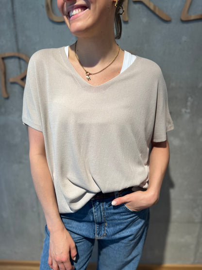 Shirt "Solveig V-Neck" - Versch. Farben
