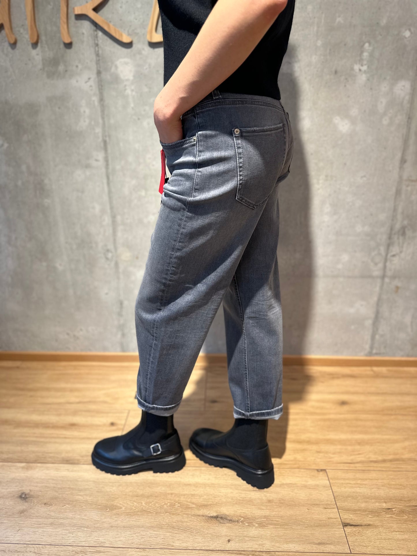 Cambio-Jeans "Elli 9221" Grey Cozy Used