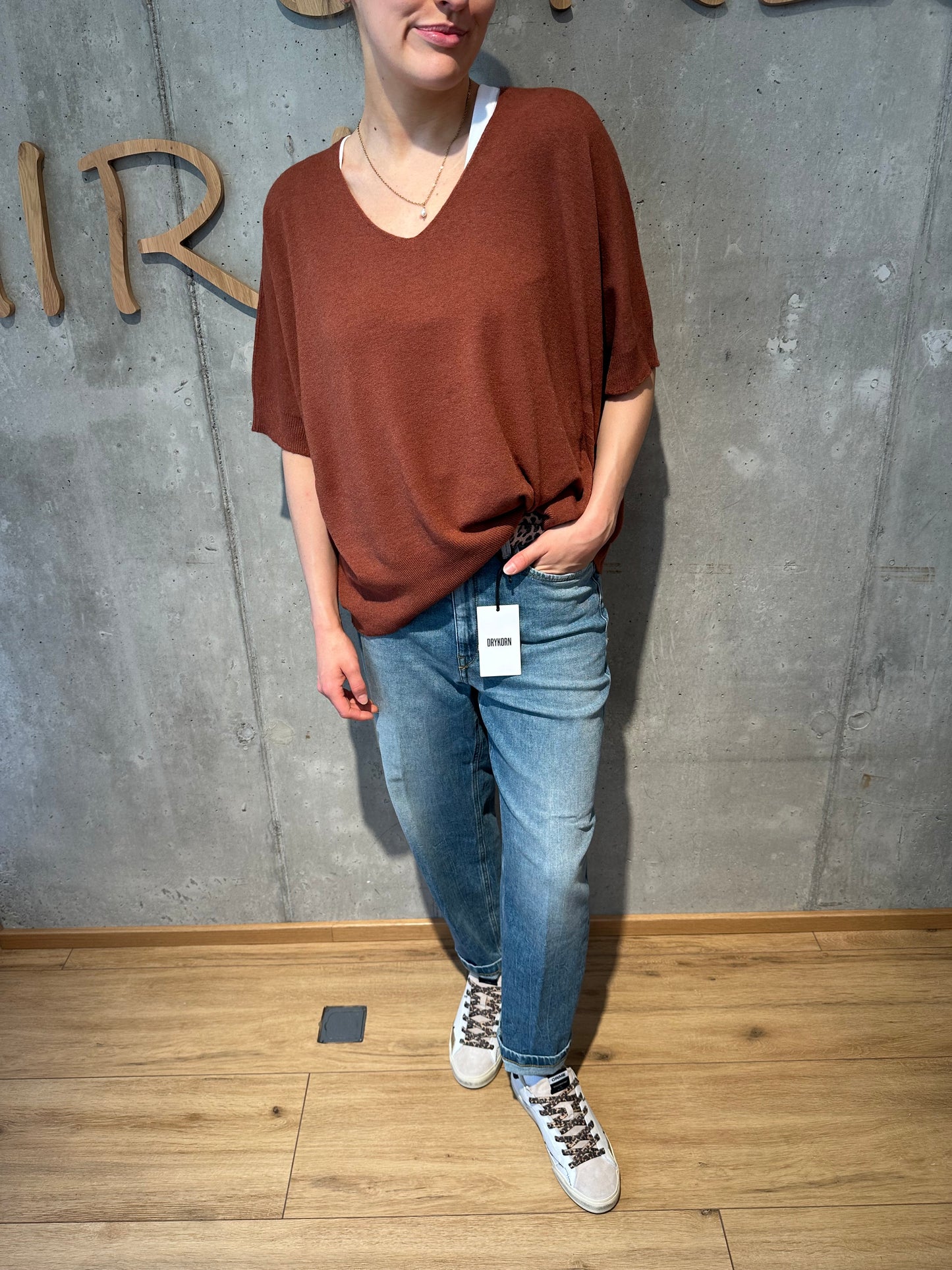 MG-Pulli "Mirabel V-Neck 1/2 arm" - Versch. Farben