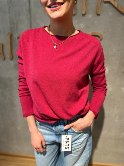 MG-Pulli "Mia Rundhals mit Ärmelschlitz" - Versch. Farben