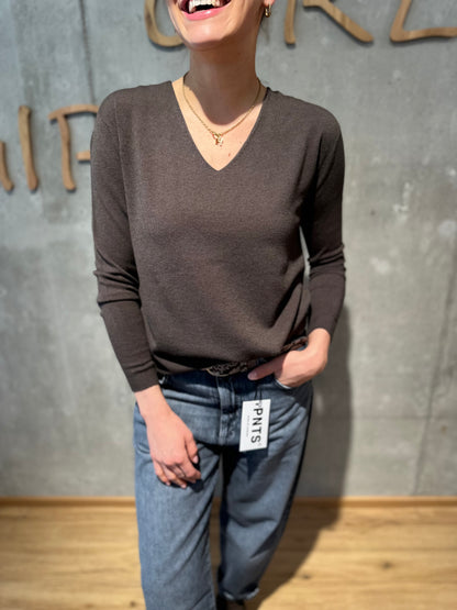 MG-Pulli "Marcella V-Neck" - Versch. Farben