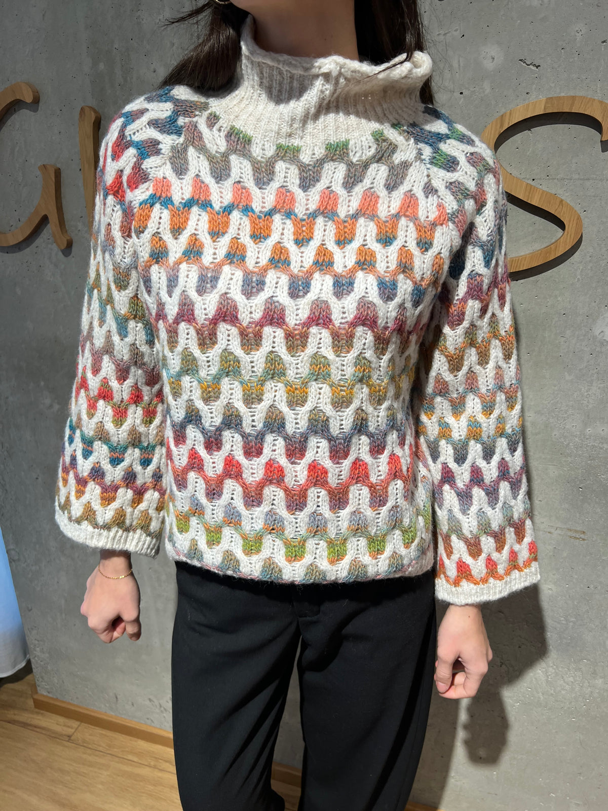 Pulli "Palma bunte Musterung" - Versch. Farben