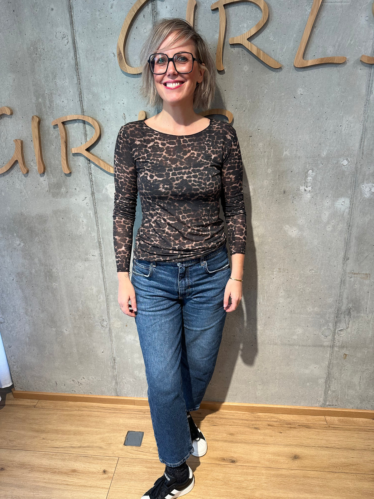 Shirt "Selma Leo" BraunSchwarz