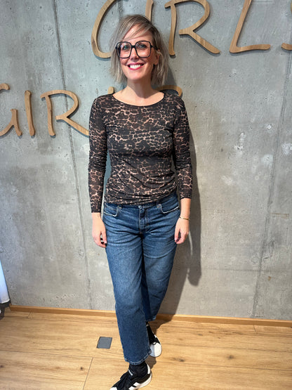Shirt "Selma Leo" BraunSchwarz