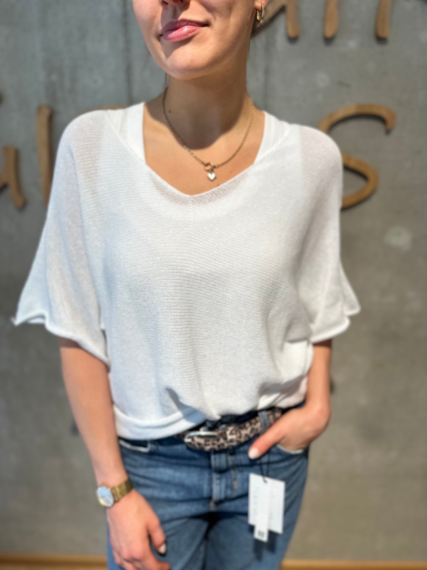 Pulli "Philine V-Neck 1/2arm" - Versch. Farben