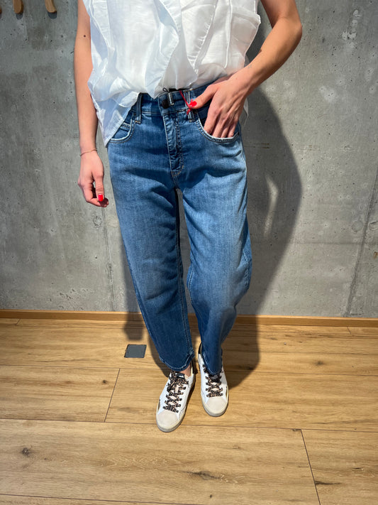 Jeans Cambio "Elli 9154/5257" slub mid used