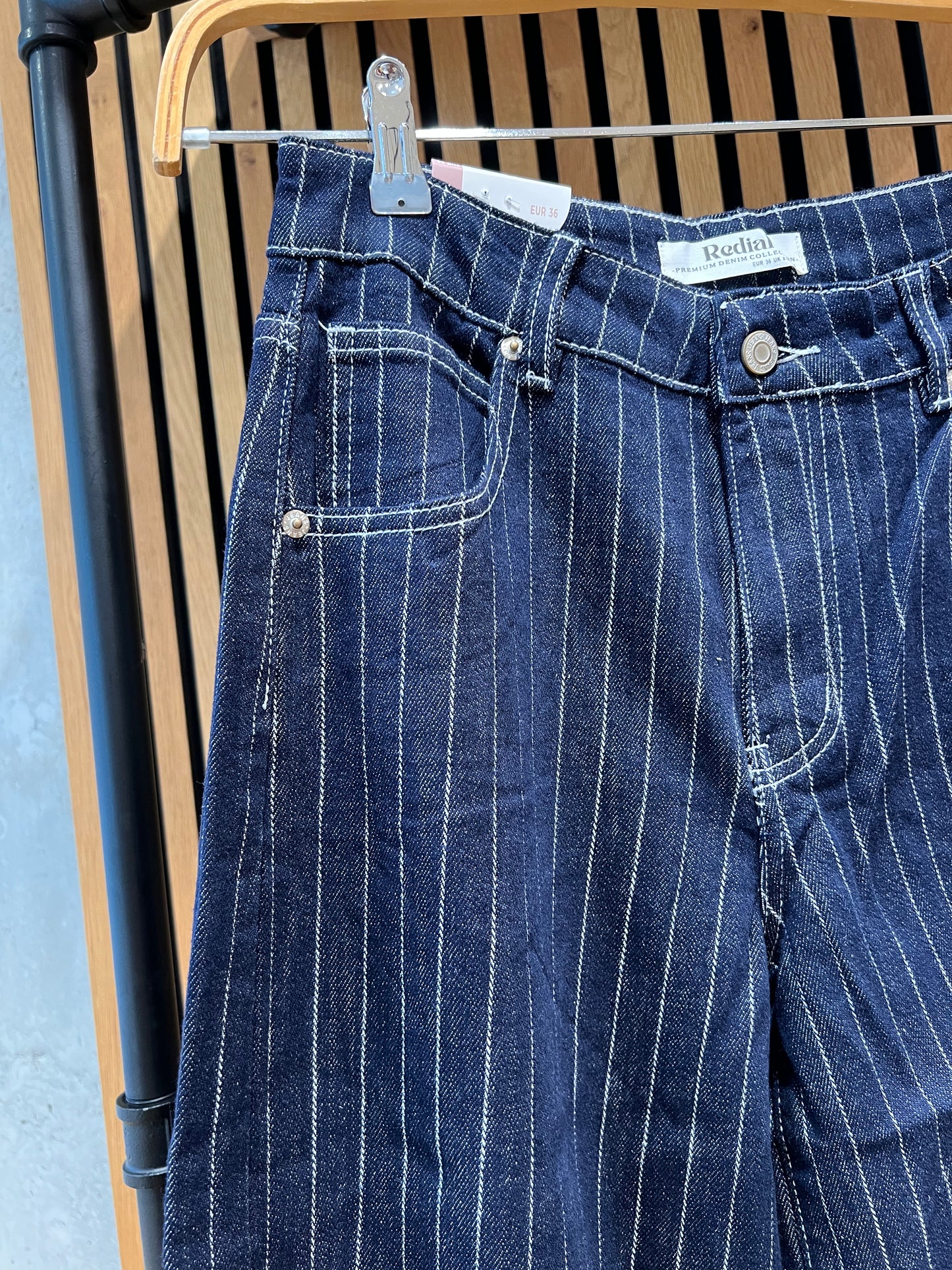 Streifenjeans"Jella"blau