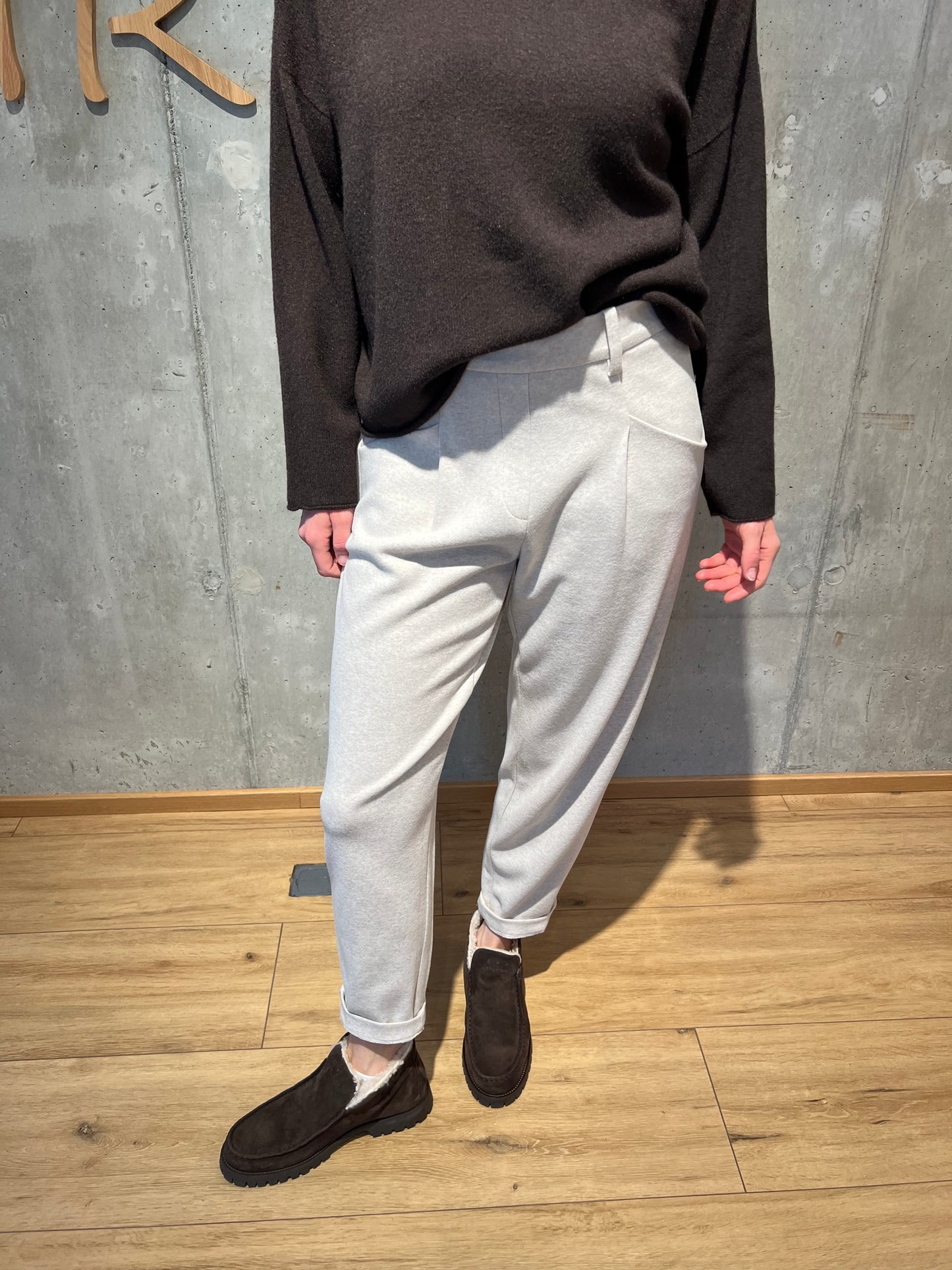 Cambio-Hose "Orchid" Milky Greige