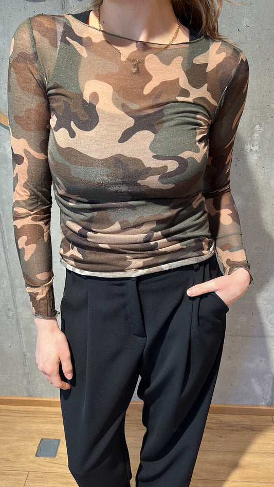 Shirt "Selena gemustert" Camouflage