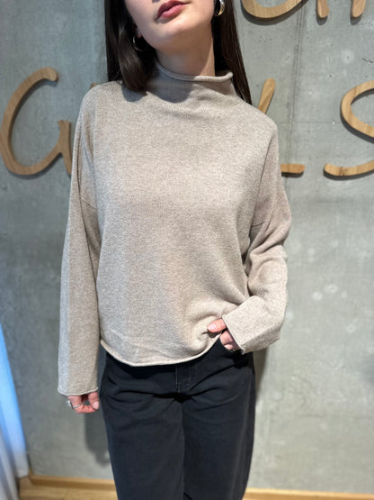 MG-Pulli "Mona Rollkante Stehkragen" - Versch. Farben